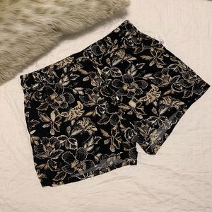 Floral Print Soft Rayon Shorts